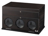 Volta 3 Watch Winder Box (Rustic Brown)