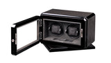 Volta 2 Watch Winder Box With Automatic Rotating Base (Black Oak)